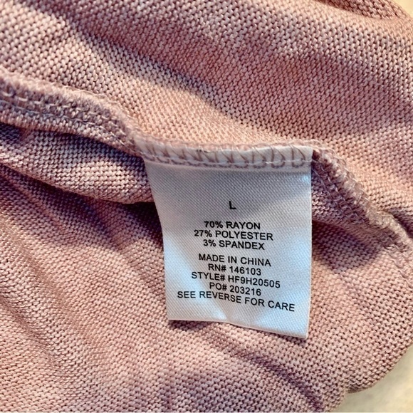 NWT Hippie Rose Sweater Large Cowl Neck Drawstring Waist Super Soft Ribbed Cuffs - Picture 10 of 13